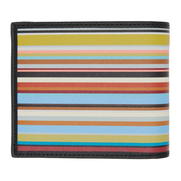  폴스미스 Paul Smith Multicolor Signature Stripe Wallet 232260M164001