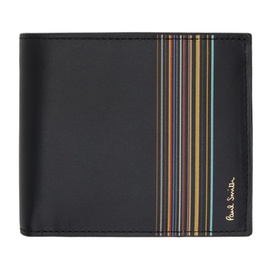 폴스미스 Paul Smith Black Signature Stripe Wallet 232260M164016