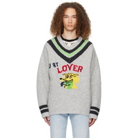 ERL Gray Hurt Lover Sweater 232260M206003
