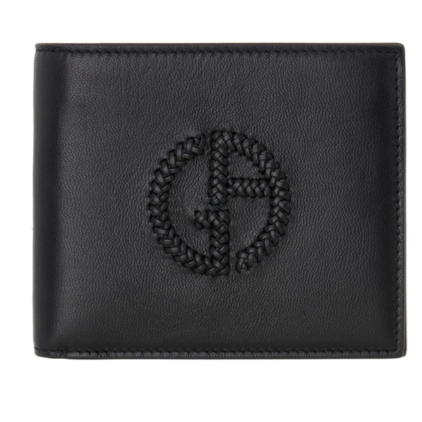 아르마니 조르지오 아르마니 Giorgio Armani Black Logo Wallet 232262M164002
