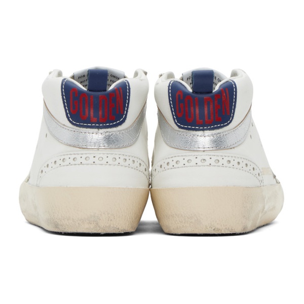 골든구스 골든구스 Golden Goose SSENSE Exclusive 오프화이트 Off-White Mid Star Sneakers 232264F127001