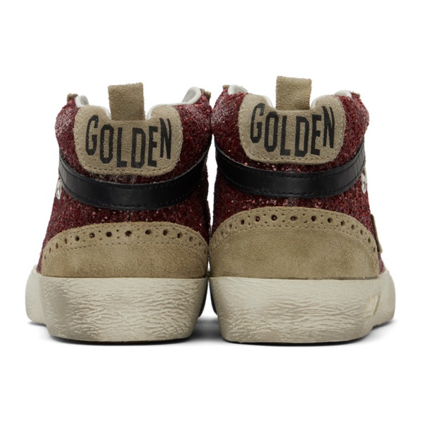 골든구스 골든구스 Golden Goose Taupe & Burgundy Mid Star Sneakers 232264F127012