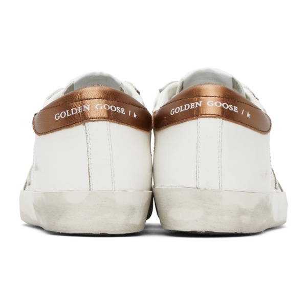 골든구스 골든구스 Golden Goose SSENSE Exclusive White Super-Star Sneakers 232264F128004