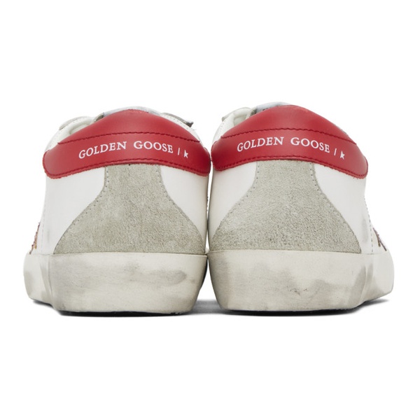 골든구스 골든구스 Golden Goose SSENSE Exclusive White Super-Star Sneakers 232264F128005