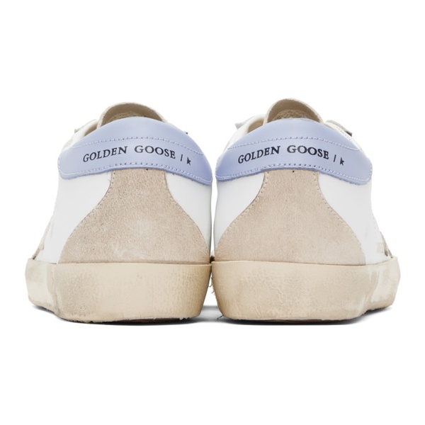 골든구스 골든구스 Golden Goose SSENSE Exclusive White Super-Star Sneakers 232264F128007