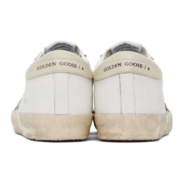 골든구스 골든구스 Golden Goose SSENSE Exclusive White Super-Star Sneakers 232264F128008
