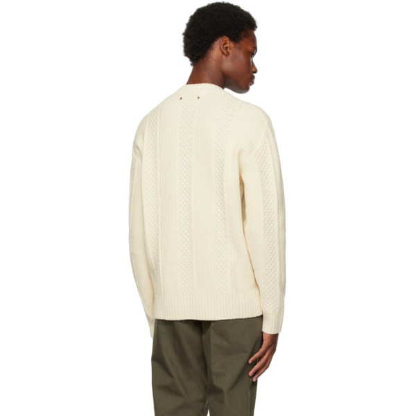 골든구스 골든구스 Golden Goose 오프화이트 Off-White Embroidered Sweater 232264M201004