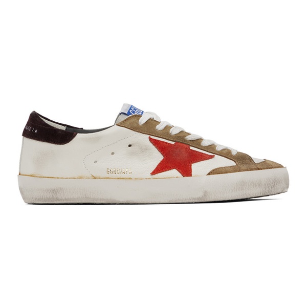 골든구스 골든구스 Golden Goose White & Brown Super-Star Classic Sneakers 232264M237024