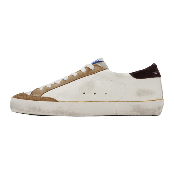 골든구스 골든구스 Golden Goose White & Brown Super-Star Classic Sneakers 232264M237024
