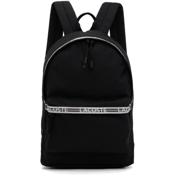 라코스테 라코스테 Lacoste Black Neocroc Backpack 232268M166005