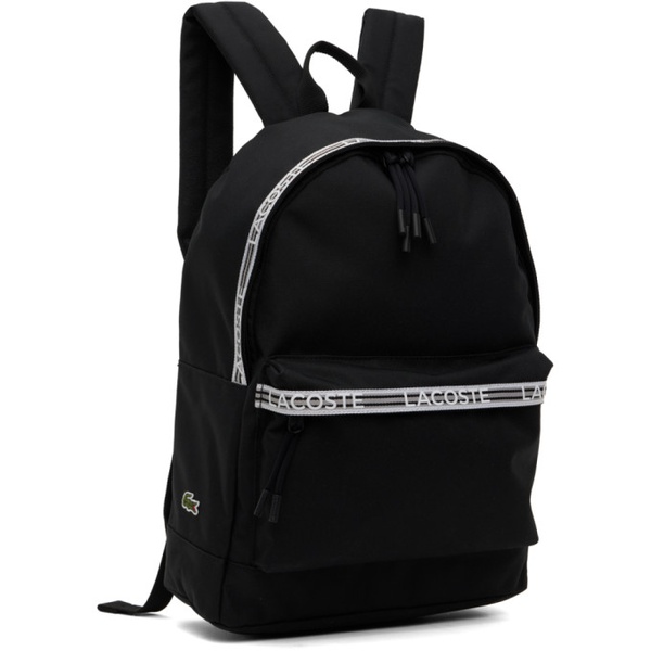 라코스테 라코스테 Lacoste Black Neocroc Backpack 232268M166005