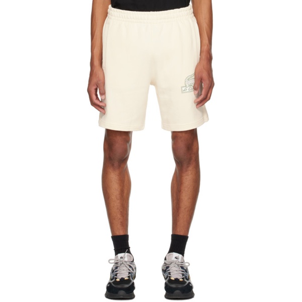 라코스테 라코스테 Lacoste 오프화이트 Off-White Relaxed-Fit Shorts 232268M193004