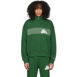 라코스테 Lacoste Green Printed Sweatshirt 232268M202000