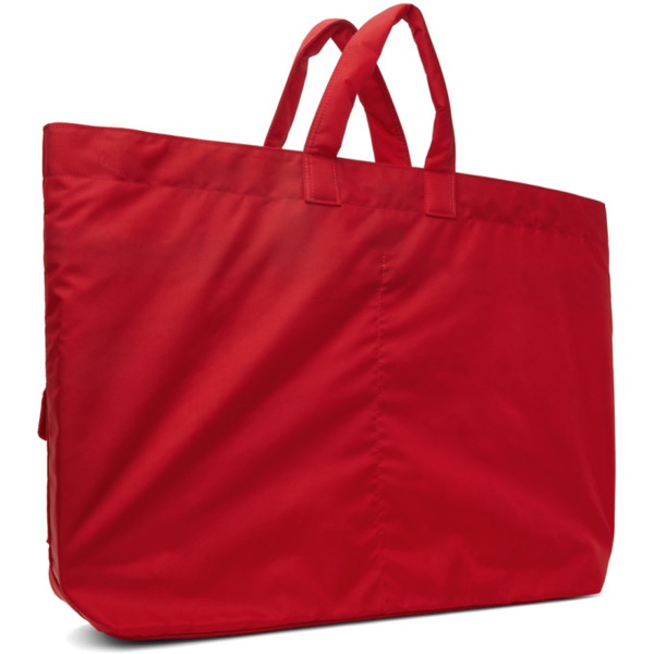  Comme des Garcons Shirt Red Flap Pockets Tote 232270F049002