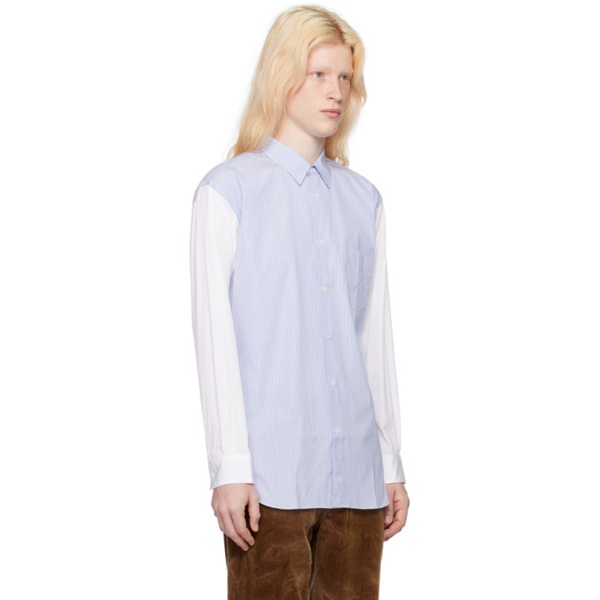  Comme des Garcons Shirt Blue & White Striped Shirt 232270M192031