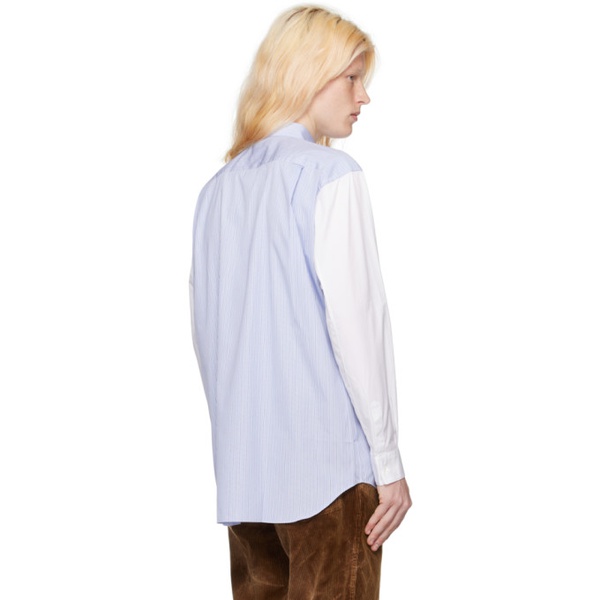 Comme des Garcons Shirt Blue & White Striped Shirt 232270M192031