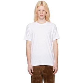 Comme des Garcons Shirt White Crewneck T-Shirt 232270M213016