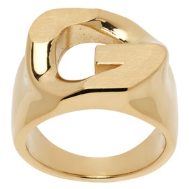 지방시 Givenchy Gold G Chain Ring 232278F024004