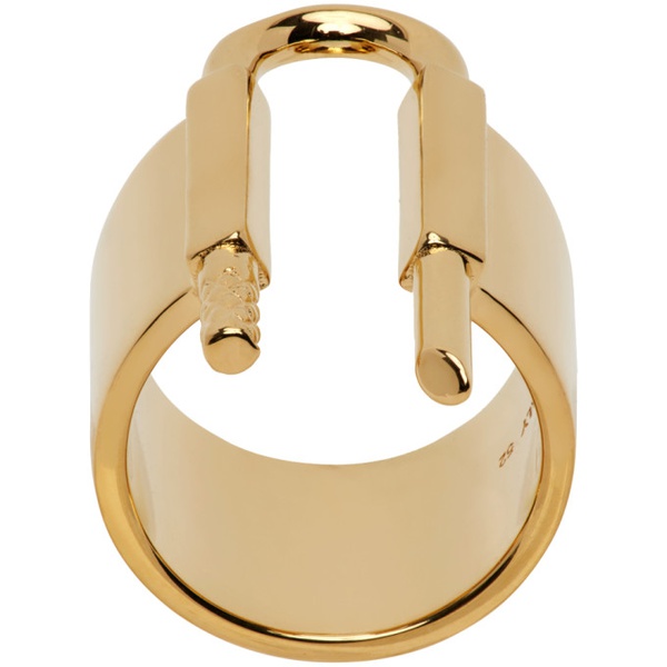 지방시 지방시 Givenchy Gold U Lock Ring 232278F024006