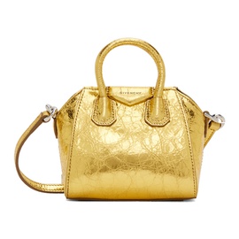 지방시 Givenchy Gold Micro Antigona Bag 232278F046012