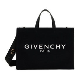 지방시 Givenchy Black Medium G-Tote Bag 232278F049007