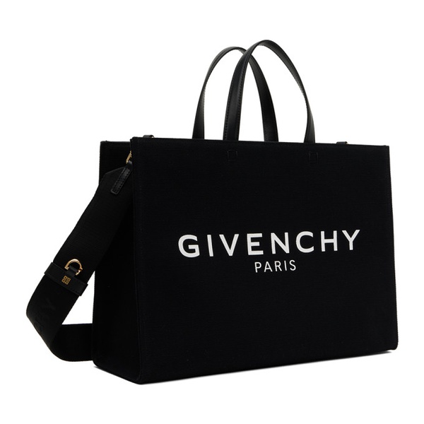 지방시 지방시 Givenchy Black Medium G-Tote Bag 232278F049007