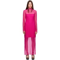 지방시 Givenchy Pink 4G Maxi Dress 232278F055004