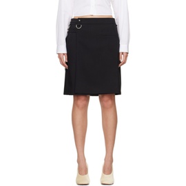 지방시 Givenchy Black Wrap Miniskirt 232278F090005