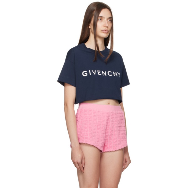 지방시 지방시 Givenchy Navy Archetype T-Shirt 232278F110000