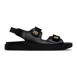 지방시 Givenchy Black 4G Sandals 232278F124006