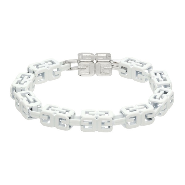 지방시 지방시 Givenchy White G Cube Bracelet 232278M142003