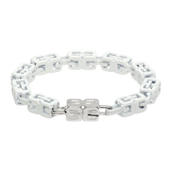 지방시 지방시 Givenchy White G Cube Bracelet 232278M142003