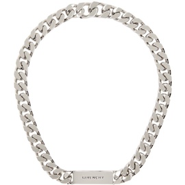 지방시 Givenchy Silver ID Necklace 232278M145010