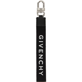 지방시 Givenchy Black Wristlet Keychain 232278M148006