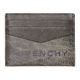 지방시 Givenchy Black Embossed Card Holder 232278M163011