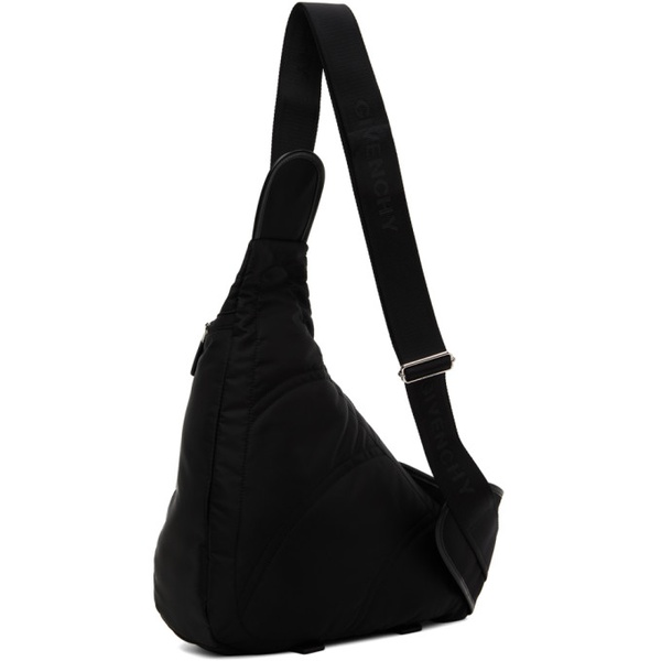 지방시 지방시 Givenchy Black Medium G-Zip Triangle Backpack 232278M166003