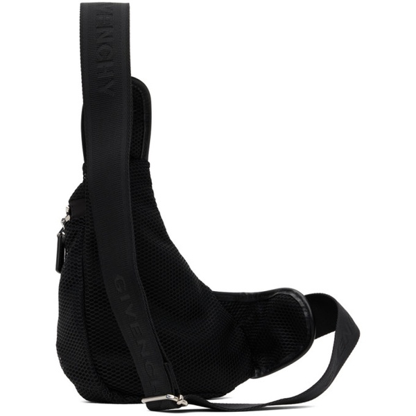 지방시 지방시 Givenchy Black Small G-Zip Triangle Bag 232278M170016