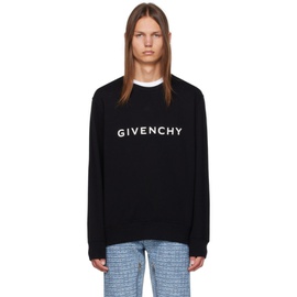 지방시 Givenchy Black Archetype Sweatshirt 232278M204003