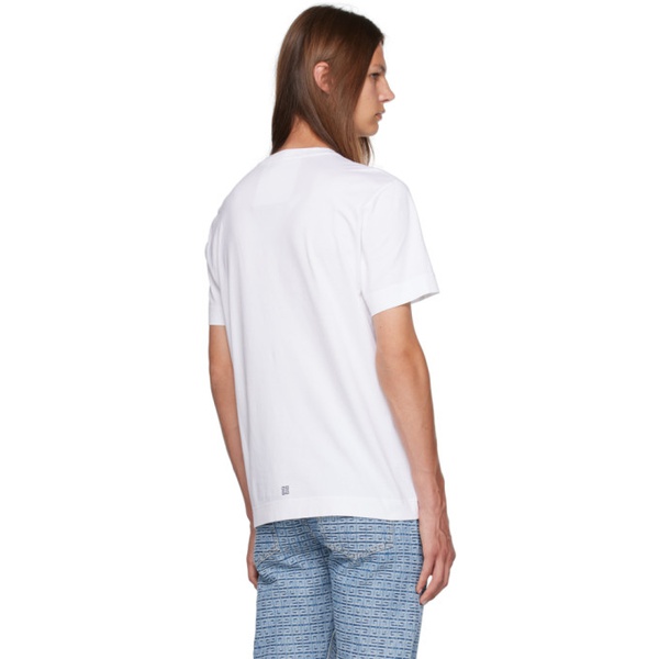 지방시 지방시 Givenchy White Printed T-Shirt 232278M213019