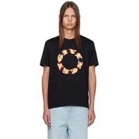 지방시 Givenchy Black Circle T-Shirt 232278M213035
