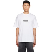 지방시 Givenchy White Printed T-Shirt 232278M213043