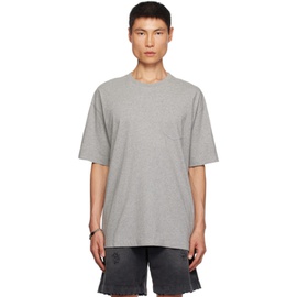 지방시 Givenchy Gray Front Pocket T-Shirt 232278M213044