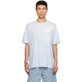 지방시 Givenchy Blue 4G Butterfly T-Shirt 232278M213046
