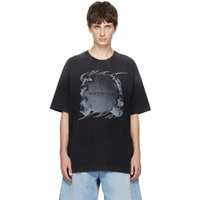 지방시 Givenchy Gray Ring Print T-Shirt 232278M213048