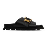 Proenza Schouler Black Buckle Slides 232288F124000