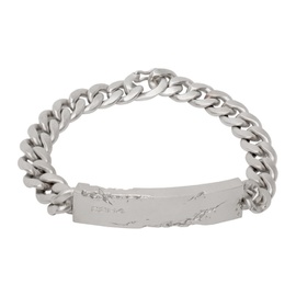 C2H4 Silver Debris Crevice Bracelet 232299M142000