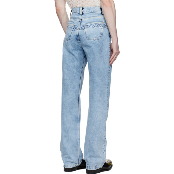  스테판 쿡 Stefan Cooke Blue Cable Corded Jeans 232300M186001