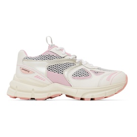 악셀 아리가토 Axel Arigato White & Pink Marathon Sneakers 232307F128017