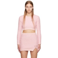 GCDS Pink Hairy Sweater 232308F096002