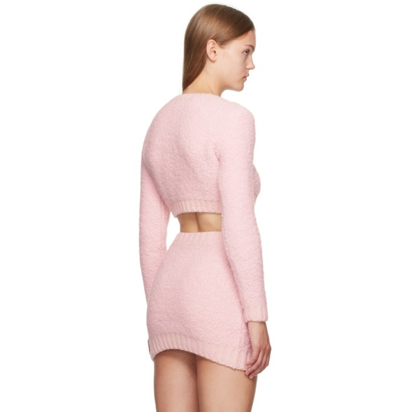  GCDS Pink Hairy Sweater 232308F096002